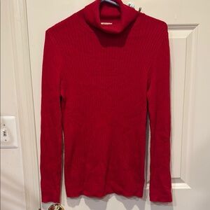 Talbots Red Turtleneck Sweater, size Small